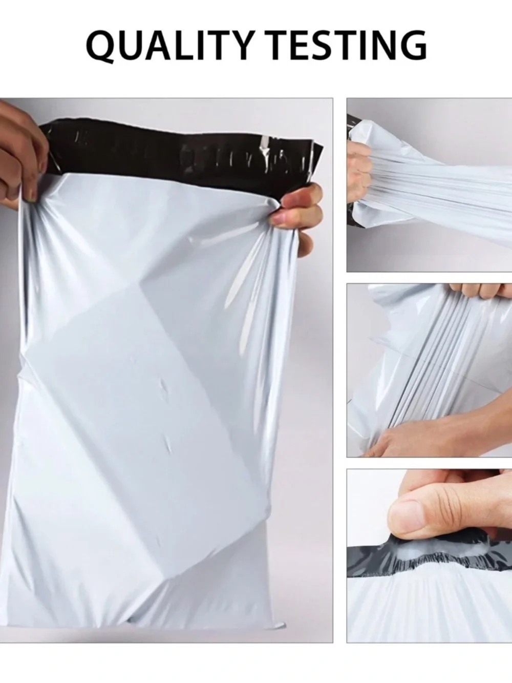 10x13 Poly Mailers Shipping Bags Envelopes White Premium Design Bag 100